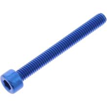Zylinderschraube JMP Bolt M4x0,7mm 35mm Aluminium blau