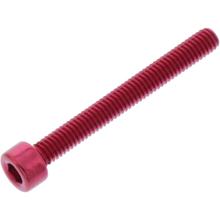 Cilinderbout JMP Bolt M4x0,7mm 35mm Aluminium rood