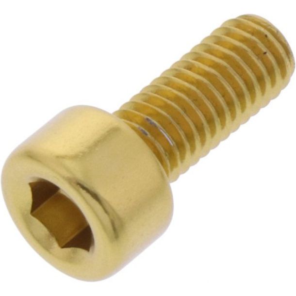 Zylinderschraube JMP Bolt M5x0,8mm 12mm Aluminium gold