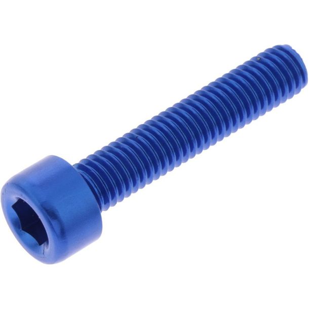 Tornillo cilíndrico JMP Bolt M5x0.8mm 25mm aluminio azul