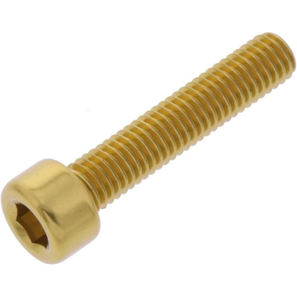 Vis cylindrique JMP M5x0,8 mm 25 mm aluminium doré