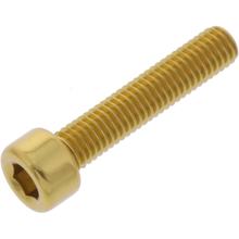 Zylinderschraube JMP Bolt M5x0,8mm 25mm Aluminium gold