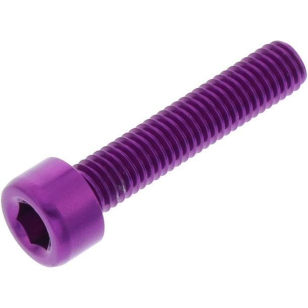 Tornillo cilíndrico JMP Bolt M5x0.8mm 25 mm aluminio morado