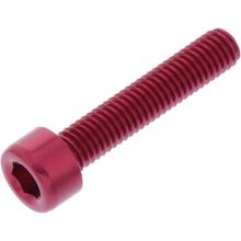 Zylinderschraube JMP Bolt M5x0,8mm 25mm Aluminium rot