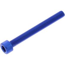Zylinderschraube JMP Bolt M5x0,8mm 45mm Aluminium blau
