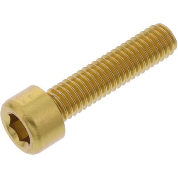 Zylinderschraube JMP Bolt M6x1,00mm 25mm Aluminium gold