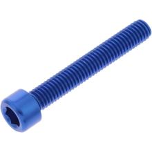 Vis cylindrique JMP Bolt M6x1.00mm 40mm aluminium bleu