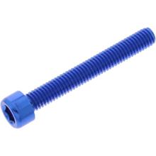 Zylinderschraube JMP Bolt M6x1,00mm 45mm Aluminium blau