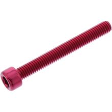Zylinderschraube JMP Bolt M6x1,00mm 50mm Aluminium rot