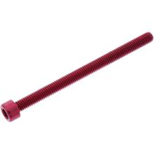 Zylinderschraube JMP Bolt M6x1,00mm 80mm Aluminium rot