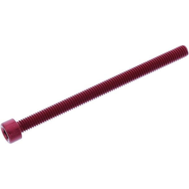 Tornillo cilíndrico JMP Bolt M6x1.00mm 85mm aluminio rojo