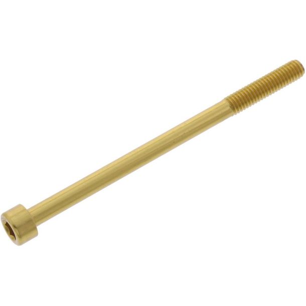 Tornillo cilíndrico JMP Bolt M6x1.00 mm 90 mm aluminio dorado