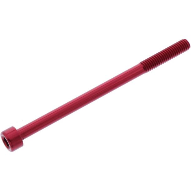 Tornillo cilíndrico JMP Bolt M6x1.00mm 90mm aluminio rojo