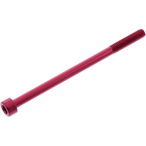 Tornillo cilíndrico JMP Bolt M6x1.00mm 95mm aluminio rojo