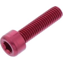Zylinderschraube JMP Bolt M8x1,25mm 30mm Aluminium rot