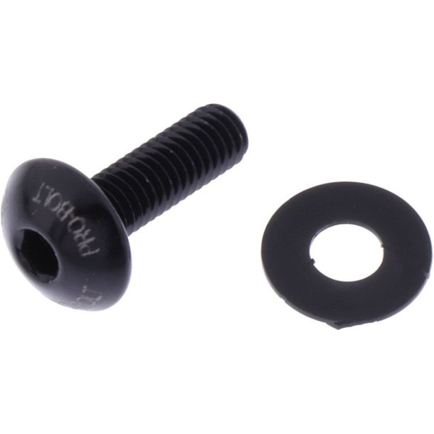 Tornillo ovalado JMP Bolt M5x0.8mm 16mm aluminio negro