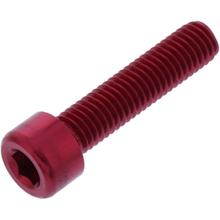 Zylinderschraube JMP Bolt M8x1,25mm 35mm Aluminium rot