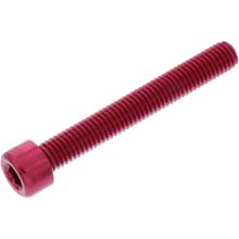 Zylinderschraube JMP Bolt M8x1,25mm 60mm Aluminium rot