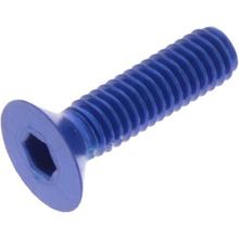 Senkschraube JMP Bolt M4x0,7mm 15mm Aluminium blau