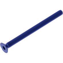 Senkschraube JMP Bolt M4x0,7mm 50mm Aluminium blau