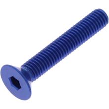 Senkschraube JMP Bolt M5x0,8mm 30mm Aluminium blau