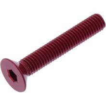 Senkschraube JMP Bolt M5x0,8mm 30mm Aluminium rot