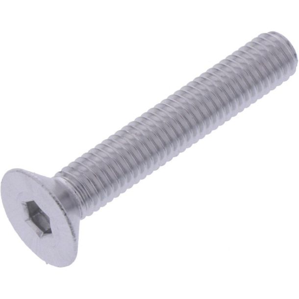 Countersunk screw JMP Bolt M5x0.8mm 30mm aluminum silver