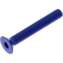 Senkschraube JMP Bolt M5x0,8mm 35mm Aluminium blau