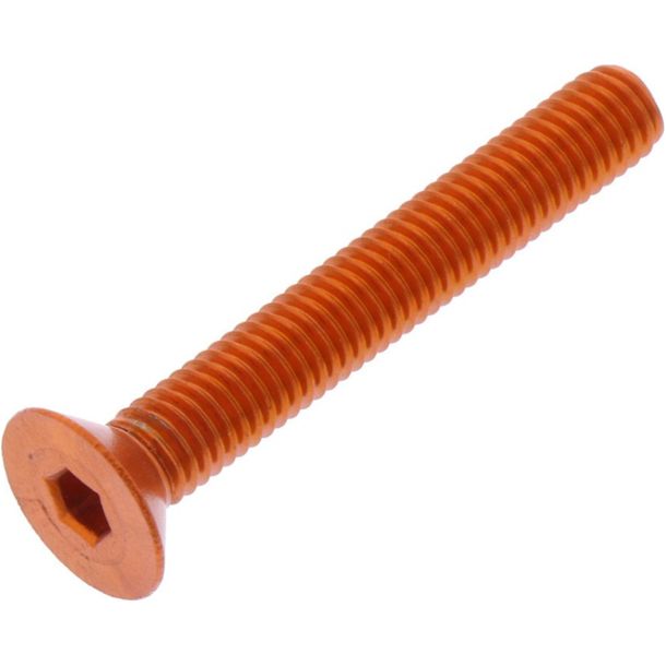 Tornillo avellanado JMP Bolt M5x0.8mm 35mm aluminio naranja