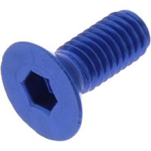Senkschraube JMP Bolt M6x1,00mm 15mm Aluminium blau
