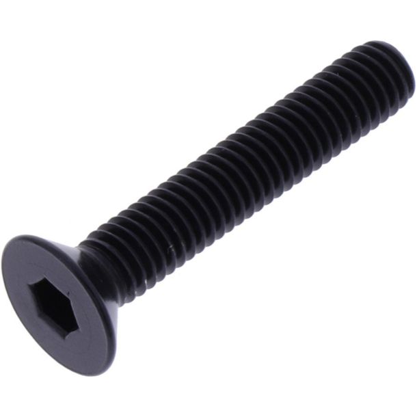Vite a testa svasata JMP Bolt M6x1,00mm 35mm in alluminio nera
