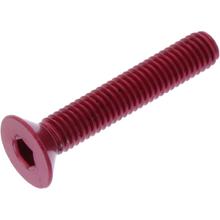 Senkschraube JMP Bolt M6x1,00mm 35mm Aluminium rot