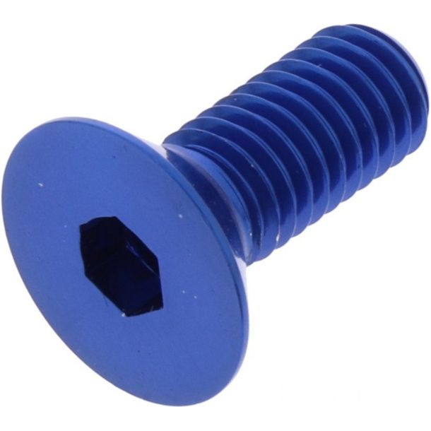 Countersunk screw JMP Bolt M8x1.25mm 20mm aluminum blue