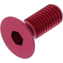 Vis à tête fraisée JMP Bolt M8x1,25mm 20mm aluminium rouge
