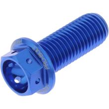 Bullone a 6 lati JMP M10x1,25mm 25mm in alluminio Racing Blue