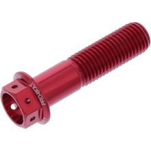 Boulon à 6 faces JMP M10x1,25 mm 40 mm en aluminium rouge course