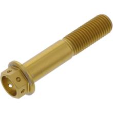 Bullone a 6 facce JMP, M10 x 1,25 mm, 50 mm, in alluminio, colore: oro