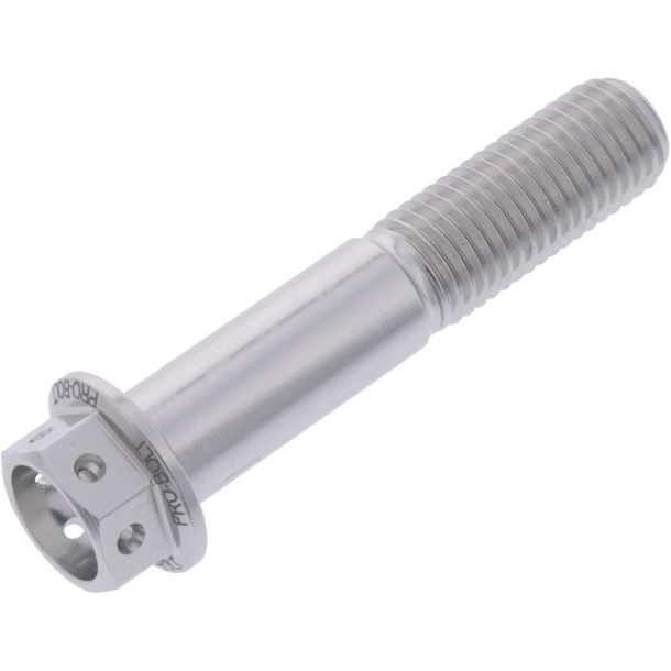 Schraube JMP 6 Kant  Bolt M10x1,25mm 50mm Aluminium Racing silber