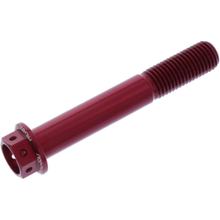 Schraube JMP 6 Kant  Bolt M10x1,25mm 65mm Aluminium Racing rot