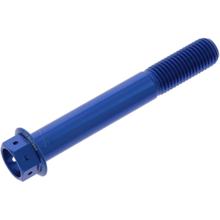 Schraube JMP 6 Kant  Bolt M10x1,25mm 70mm Aluminium Racing blau