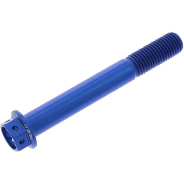 Schraube JMP 6 Kant  Bolt M10x1,25mm 75mm Aluminium Racing blau