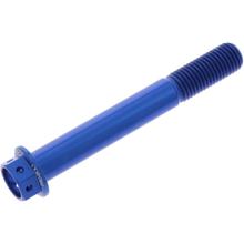 Schraube JMP 6 Kant  Bolt M10x1,25mm 75mm Aluminium Racing blau