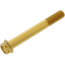 Śruba JMP 6-stronna M10 x 1,25 mm 75 mm aluminiowa wyścigowa złota