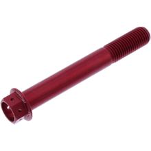 Bullone a 6 lati JMP M10x1,25mm 75mm in alluminio rosso racing