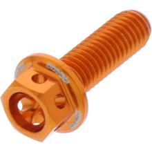 Schraube JMP 6 Kant  Bolt M5x0,8mm 16mm Aluminium Racing orange