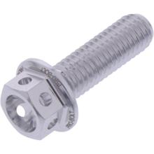 Schraube JMP 6 Kant  Bolt M5x0,8mm 16mm Aluminium Racing silber