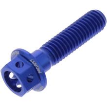 Schraube JMP 6 Kant  Bolt M5x0,8mm 20mm Aluminium Racing blau