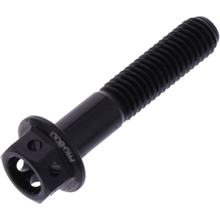 Schraube JMP 6 Kant  Bolt M5x0,8mm 25mm Aluminium Racing schwarz