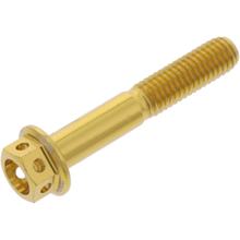 Śruba JMP 6-stronna M5x0,8 mm 30mm aluminiowa wyścigowa złota