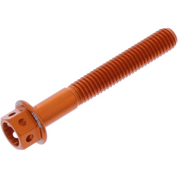 Tornillo JMP de 6 puntos M5x0.8 mm, 35 mm, aluminio Racing Orange